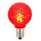 Vickerman G30 Faceted LED Red Bulb E12 .38W 25/Box - XLEDG33-25